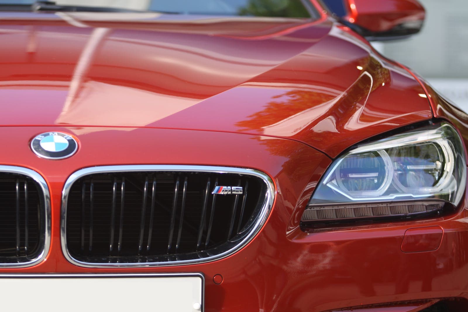 Close up of a BMW car