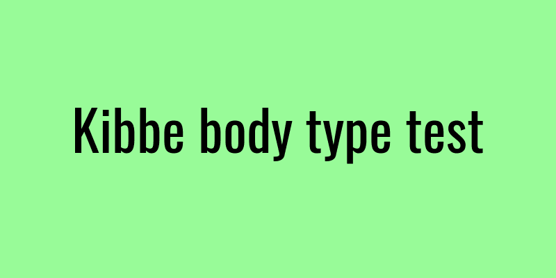 Kibbe body type test