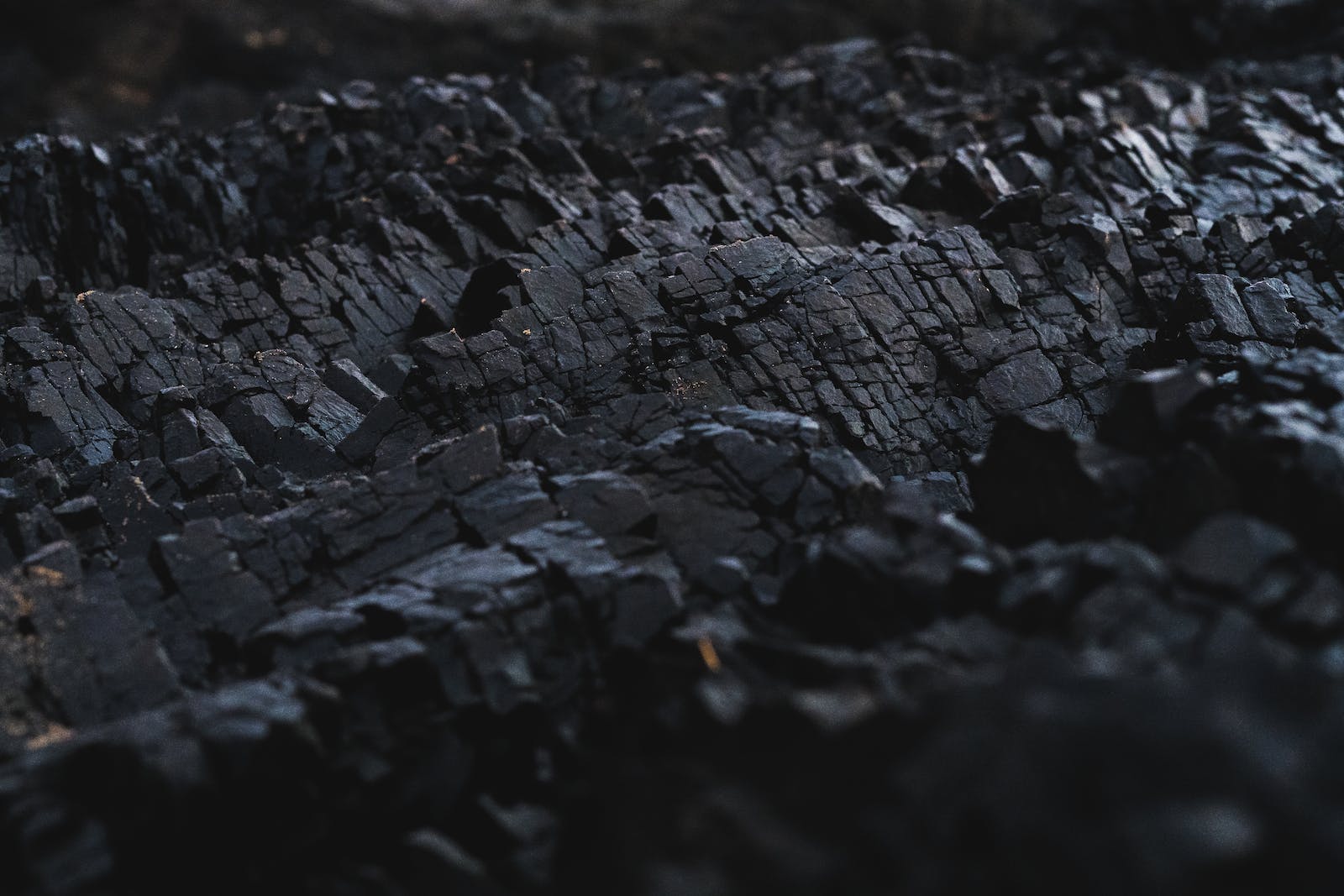 Coal Formation Close-up Photography
