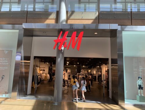 An Image of the Facade of Fast Fashion Store H&M