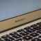 Macbook Air Grey Logo on Laptop