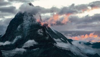 The Matterhorn Peak in Switzerland Alps