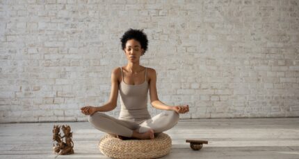 A Woman Doing a Zen Meditation Exercise