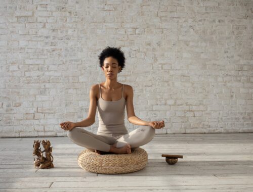 A Woman Doing a Zen Meditation Exercise