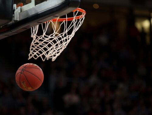 Basketball Hoop in Basketball Court