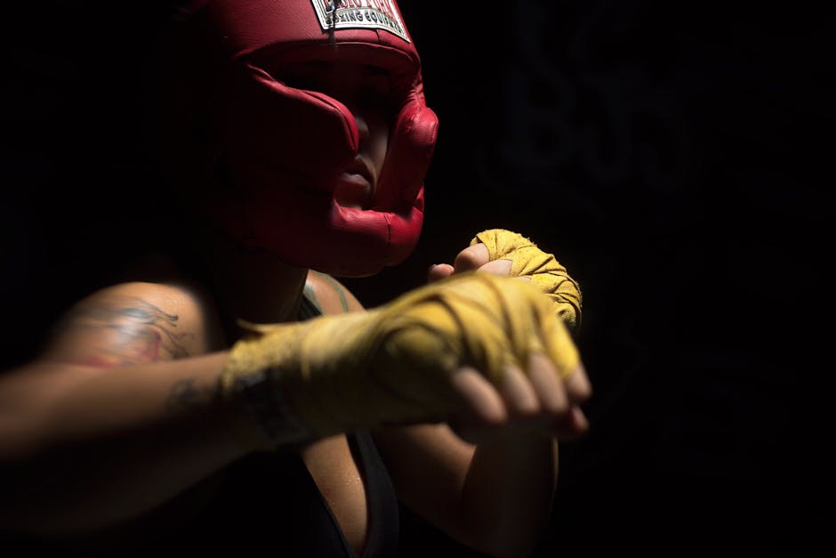 Person Wearing Red Head Gear