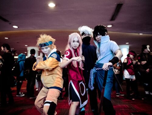 Four Person in Naruto Costume