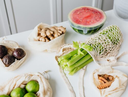 Vegetables and Fruits on the Table