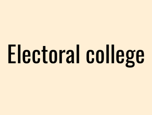 Electoral college