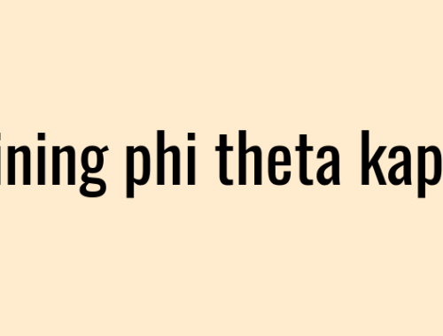 Joining phi theta kappa