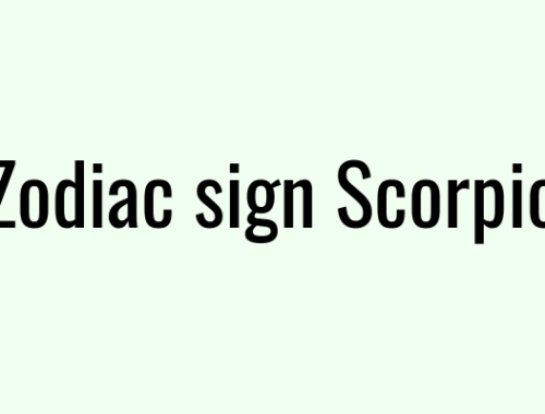 Zodiac sign Scorpio