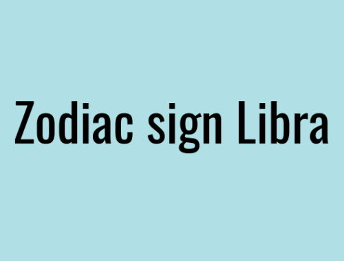 Zodiac sign Libra