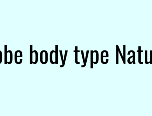 Kibbe body type Natural