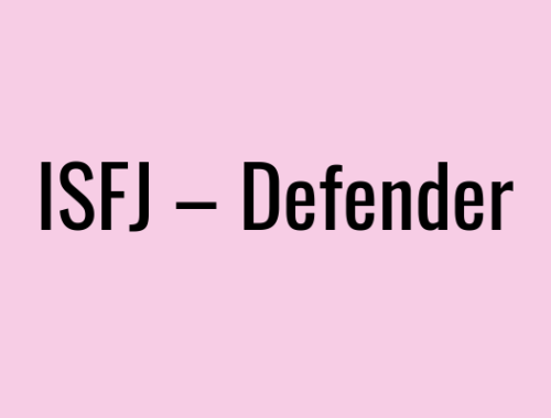 ISFJ – Defender